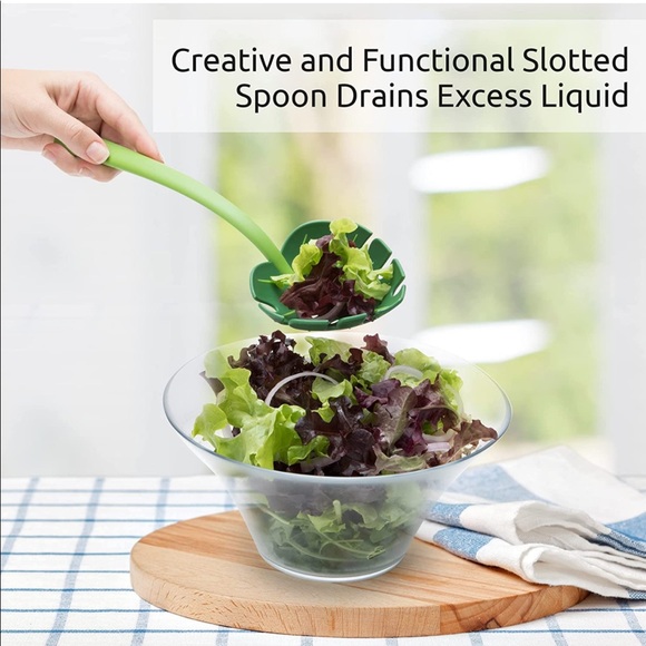 Brand-New, 2-for-1, Fenestrated Monstera Leaf Serving Spoons! - Picture 5 of 9